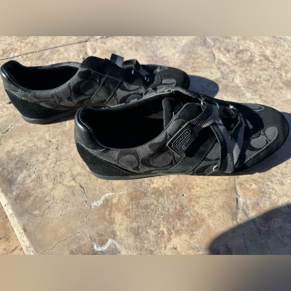 Coach Charcoal and Black Sneakers